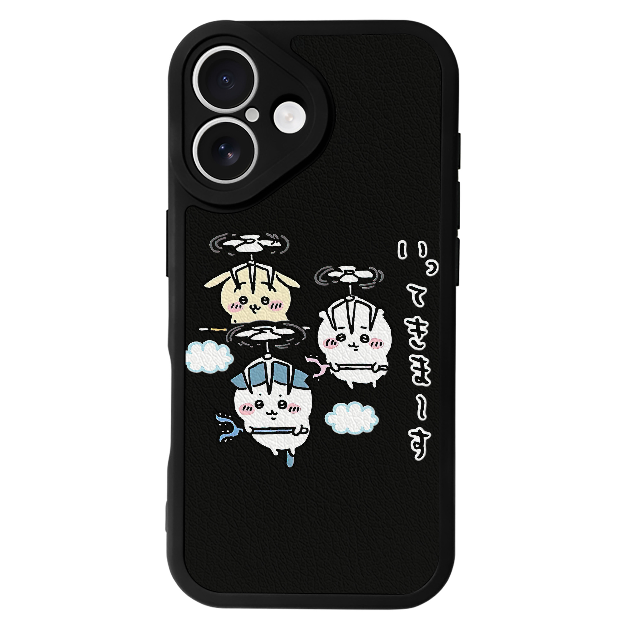 （画像用） ちいかわ ちいかわ Chii-kawa chiikawa 【iPhone 16シリーズ対応】シリコンスマホケース（レザー調） 材質：シリコン